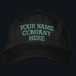 Custom Text Name Colours Hat Embroidered Cap<br><div class="desc">Easy Personalised Embroidered Cap Business Promotional Hats - Add Your Text - Name - Company / Number / Letter / Slogan - Tagline / or Website , Phone , E-mail , Social Media Handle , Address , Logo - Photo / more - Choose Your Colour / Size / Font -...</div>