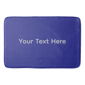 Custom Text Navy Blue | Personalised Welcome Bath Mat