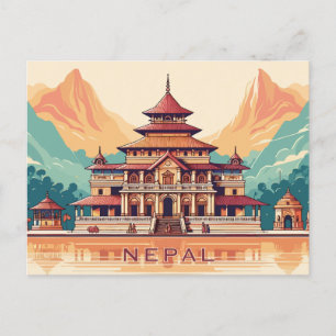 Custom Text Nepal Postcard