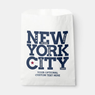 Custom Text New York City Favour Bag