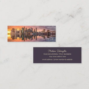 Custom Text New York City Skyline Calling Card