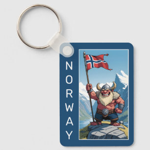 Custom Text Norwegian Troll Key Ring
