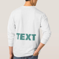 Custom Text Or Name Mens Modern Double Sided Print