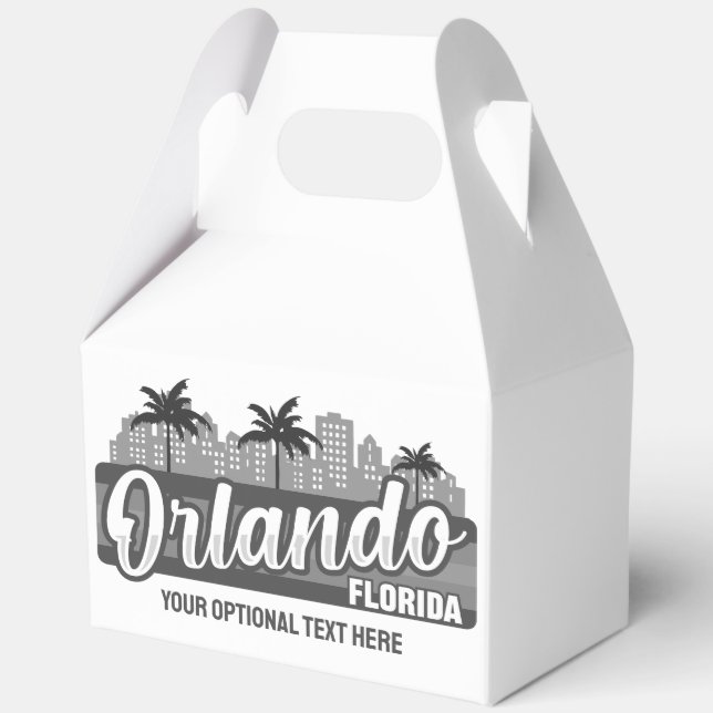 Custom Text Orlando Florida Favour Box (Front)
