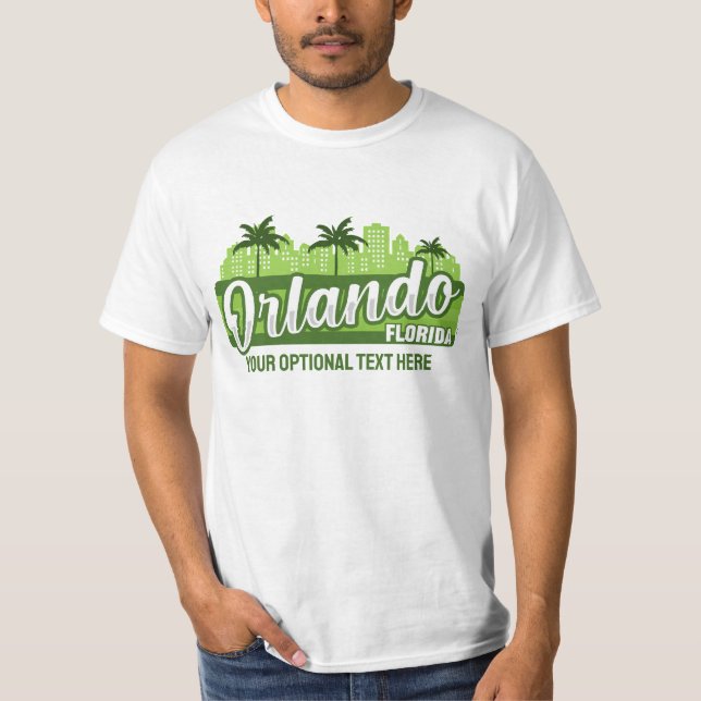 Custom Text Orlando Florida T-Shirt (Front)
