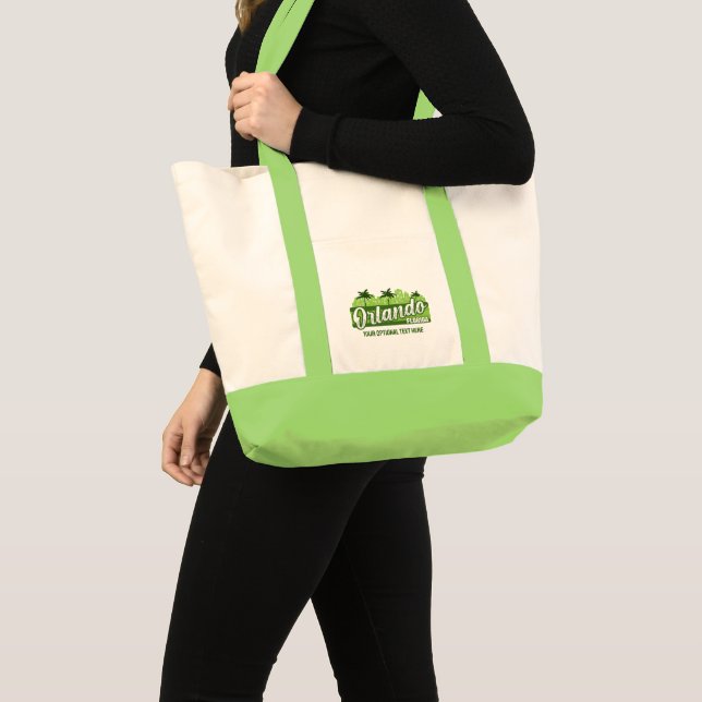 Custom Text Orlando Florida Tote Bag (Front (Product))