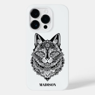 Custom Text Ornamental Cat Case-Mate iPhone 14 Pro Case