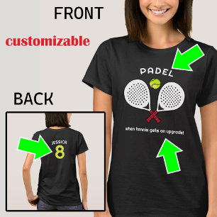 Custom text, Padel Upgrade - For the Tennis rebels T-Shirt