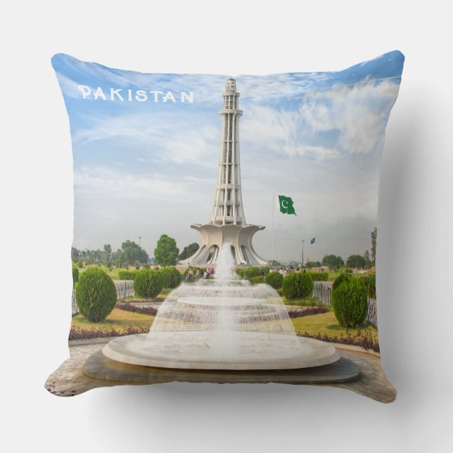 Custom Text Pakistan Cushion (Front)