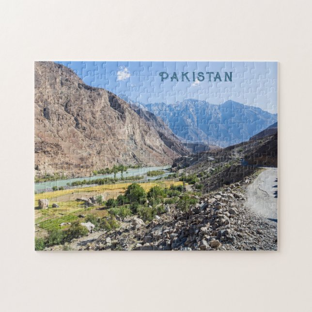 Custom Text Pakistan Jigsaw Puzzle (Horizontal)