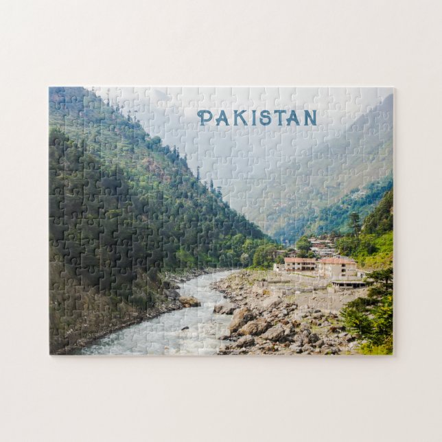 Custom Text Pakistan Jigsaw Puzzle (Horizontal)