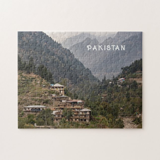 Custom Text Pakistan Jigsaw Puzzle (Horizontal)