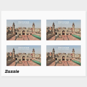 Custom Text Pakistan Rectangular Sticker