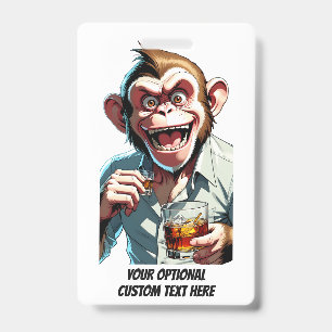 Custom Text Party Animal ID Badge