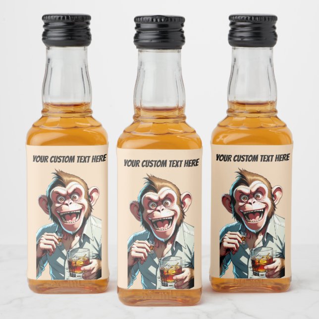 Custom Text Party Animal Liquor Bottle Label (Bottles)