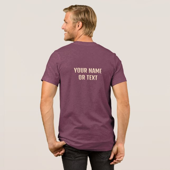 Custom Text Party Animal Tri-Blend Shirt (Back Full)