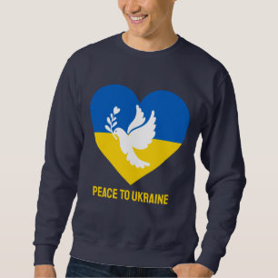 Custom Text Peace to Ukraine Sweatshirt