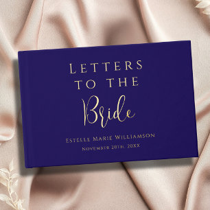 Custom Text Personalised Letters to the Bride  Guest Book