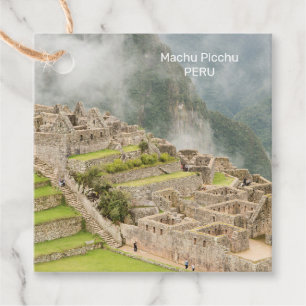 Custom Text Peru Machu Picchu Favour Tags