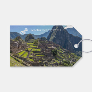 Custom Text Peru Machu Picchu Gift Tags