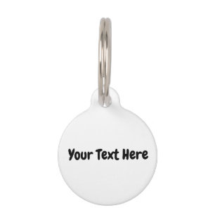 Custom Text Pet Tag