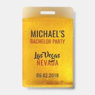 Custom Text & Photo BEER badges ID Badge