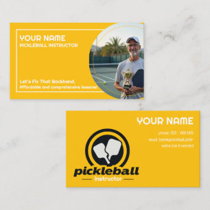 Custom text & Photo The Golden Paddle Coach Business Card