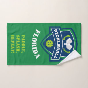 Custom text Pickleball 2-sided Hand Towel