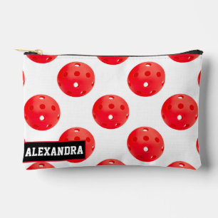 Custom text Pickleball Hot Shot Dot Accessory Pouch