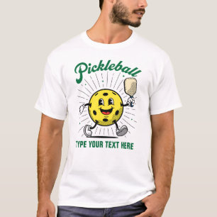 CUSTOM TEXT PICKLEBALL MASCOT by PickleballPlayerz T-Shirt