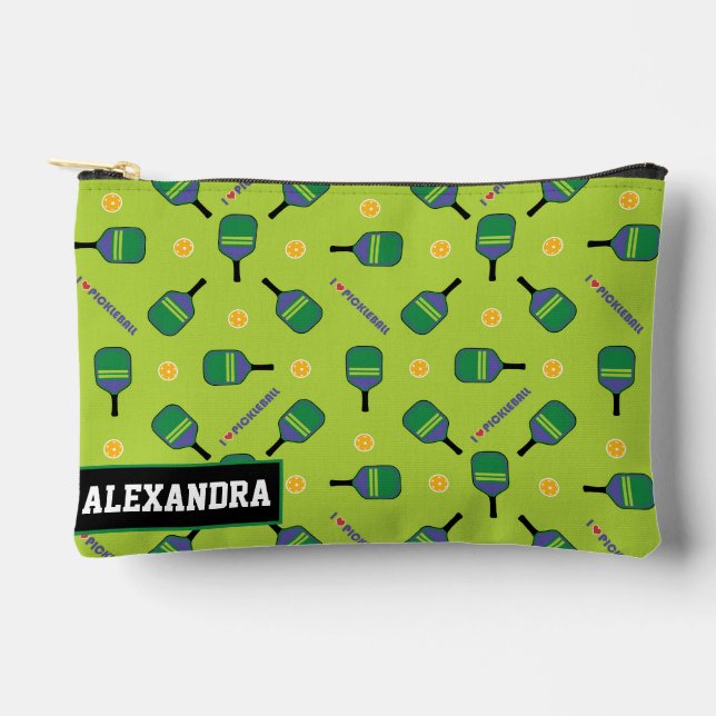 🏐 Custom text Pickleball Paddle Love Pouch  (Front)