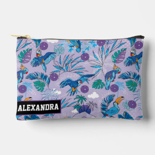 Custom text pickleball Tropical Dink Accessory Pouch