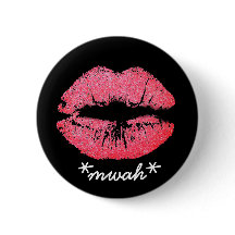 Custom Text Pink Lipstick Kiss Lip Makeup Mwah