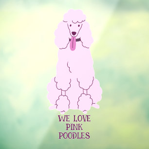Custom Text Pink Poodle