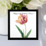 Custom(Text) Pink & Yellow Tulip Flower Watercolor Gift Box<br><div class="desc">This stunning gift box is the perfect way to show your loved ones how much you care. Inspired by a vintage watercolor flower painting, the box features an elegant design that is both timeless and sophisticated. You can personalise the text to say whatever you'd like, making it the perfect gift...</div>