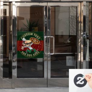 CUSTOM TEXT Pizza Delivery Pizzeria Sign 