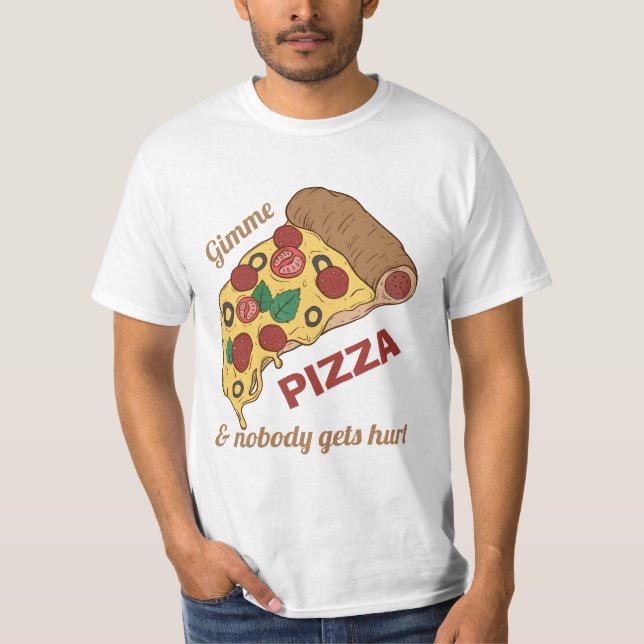 Custom Text Pizza Slice shirts & jackets (Front)