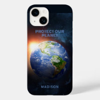 Custom Text Planet Earth