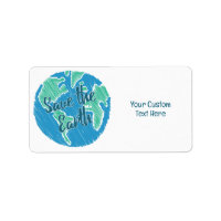 Custom Text Planet Earth