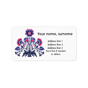 💙💜 Custom text Polish folklore Label