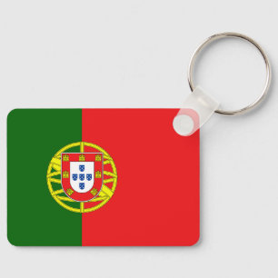 Custom Text Portugese Flag Key Ring