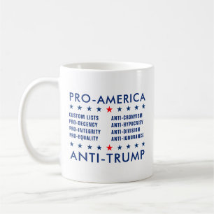 Custom Text Pro-America Anti-Trump Non-Partisan Coffee Mug