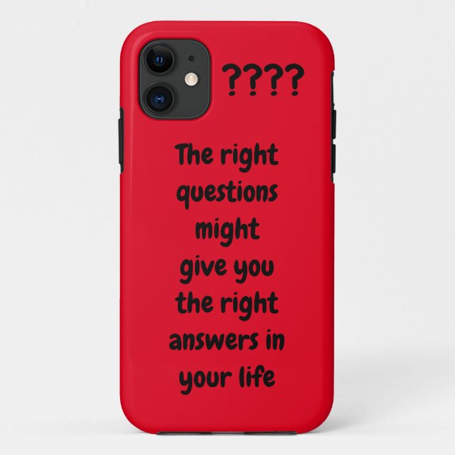 Custom text Quote or favourite idiom red and black Case-Mate iPhone Case (Back)