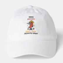 Custom Text Retro Chilli Drinking Hat