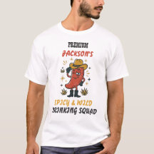 Custom Text Retro Chilli Drinking T-Shirt