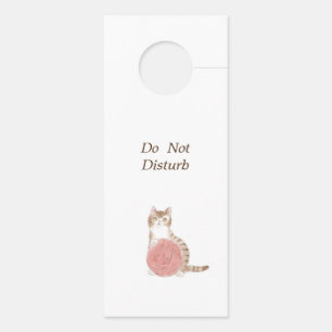 Custom text roses pink door hanger