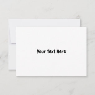 Custom Text  RSVP Card