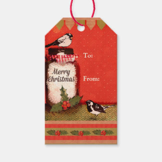 Custom Text Rustic Country Christmas Gift Tags