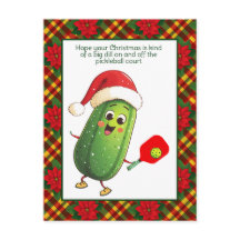 Custom text Santa's Pickleball Rally