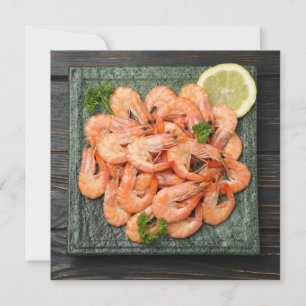 Custom Text Shrimps Invitation